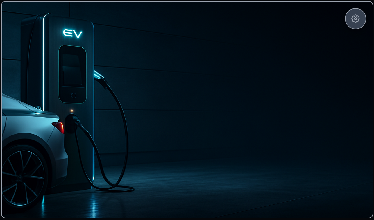 EV Fast Charger Hero Background created with ForgeUI Studio